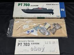 Vintage KNK RC Model Boat Kit PT703 with Parts Set L=690mm Made in Japan