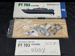 Vintage KNK RC Model Boat Kit PT703 with Parts Set L=690mm Made in Japan