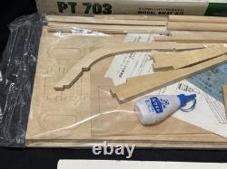 Vintage KNK RC Model Boat Kit PT703 with Parts Set L=690mm Made in Japan