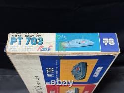 Vintage KNK RC Model Boat Kit PT703 with Parts Set L=690mm Made in Japan
