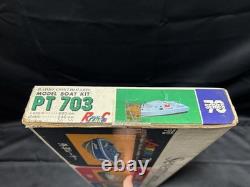 Vintage KNK RC Model Boat Kit PT703 with Parts Set L=690mm Made in Japan