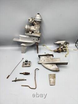 Vintage K&B 7.5cc Outboard Marine RC Nitro Engine With Spare Parts & More