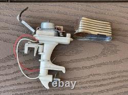 Vintage K&O Fleet Line Toy Boat Outboard Motor Parts Electric As Is
