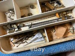 Vintage K&O Model Company Model Boat Fitting Hinged Case withloads of parts