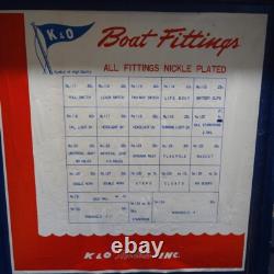 Vintage K&O Models Japan Toy Boat Fittings Assorted Parts Set In Case