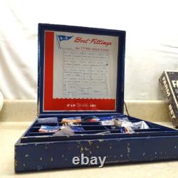 Vintage K&O Models Japan Toy Boat Fittings Assorted Parts Set In Case