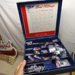 Vintage K&O Models Japan Toy Boat Fittings Assorted Parts Set In Case