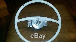 Vintage Kainer 15 Boat Marine Steering Wheel With Mounting Plate