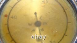 Vintage Keller Boat Speedometer chrome & grey UNTESTED, for parts, AS IS