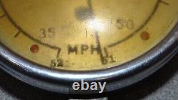 Vintage Keller Boat Speedometer chrome & grey UNTESTED, for parts, AS IS