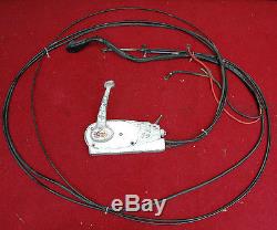 Vintage Kiekhaefer Mercury Outboard Boat Motor Control with Cables & Key