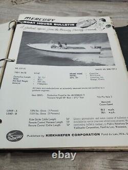 Vintage Kiekhaefer Mercury Parts & Price List Dealer Binder Boat House Bulletin