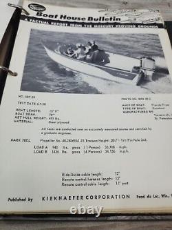 Vintage Kiekhaefer Mercury Parts & Price List Dealer Binder Boat House Bulletin