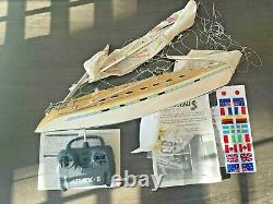 Vintage Kyosho Beneteau Firt 53 F5 RC Sail Boat Yacht Kit 1/25 RARE READ Parts