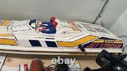 Vintage Kyosho Jet Stream 1000 Marine Race Boat Parts/Repair withRemote/Booklet