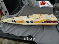 Vintage Kyosho Jet Stream 1000 Nitro RC Boat Parts Estate Find