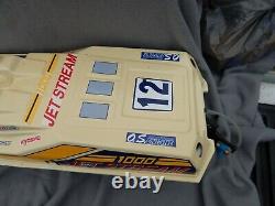 Vintage Kyosho Jet Stream 1000 Nitro RC Boat Parts Estate Find