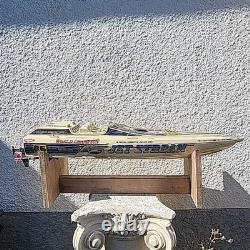 Vintage Kyosho RC BOAT Jet Stream GP10 No Remote Untested As Is For Parts