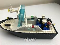Vintage LEGO 4010 Police Rescue Boat Set Complete With All Parts Worn Floats