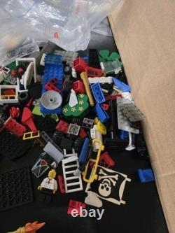 Vintage LEGO Bulk Lot Pirates NASA Space Town Crane Boat Parts Mixed