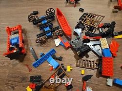 Vintage LEGO Pharoah Witch Castle Mini figures+ Pieces/parts Lot Flags Boats