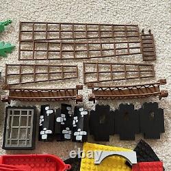 Vintage LEGO Pirate Minifigure LOT Parts Mast Rope Bridge Boats Monkey Palm Tree