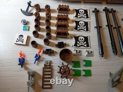 Vintage LEGO Skull's Eye Schooner /Pirates Parts 80s/90s (hull masts sails, etc)