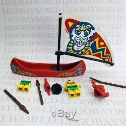 Vintage LEGO Spare Parts Classic Pirates Minifigs Island Islanders Exotic Boat