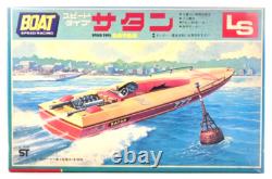 Vintage LS Boat Speed Racing Satan Rare Model Kit with FA-130 Motor from Jp Rare
