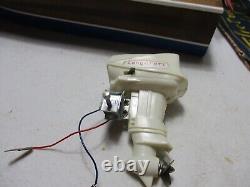 Vintage Lang Craft Battery Operated wood Boat and Motor for parts