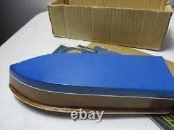 Vintage Lang Craft Battery Operated wood Boat and Motor for parts