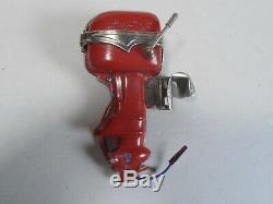 Vintage Lang Craft Tin Toy Outboard Boat Motor Missing Parts