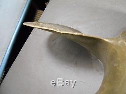 Vintage Large Brass / Bronze 4-Blade Boat Prop Propeller- Fly Torque 18 R 18