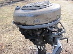 Vintage Lauson Sportking 6 HP Vintage Outboard Fishing Outboard Evinrude