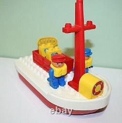 Vintage Lego Duplo Fishing Boat & Skipper Figures Parts Spares