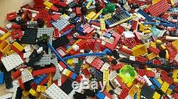 Vintage Lego Job Lot, Approx 3 Kilo, Figures, Bricks, Plates, Boat Parts, Etc