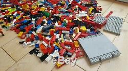 Vintage Lego Job Lot, Approx 3 Kilo, Figures, Bricks, Plates, Boat Parts, Etc