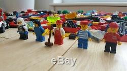 Vintage Lego Job Lot, Approx 3 Kilo, Figures, Bricks, Plates, Boat Parts, Etc