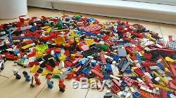 Vintage Lego Job Lot, Approx 3 Kilo, Figures, Bricks, Plates, Boat Parts, Etc