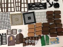 Vintage Lego Parts Pirate Ship Boat Lot Wheels Masts Anchor Gold Animals Compass
