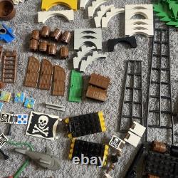 Vintage Lego Pirate Parts Lot Minifigures, Cannons, Boats, Trees, Mast & More