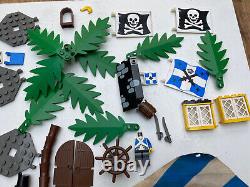 Vintage Lego Pirate Ship Forbidden Island Parts Sails Rigs Windows Boat Flags