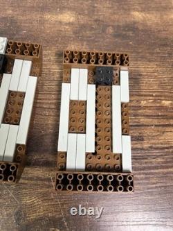 Vintage Lego Pirate Ship Hull Parts Brown Red Incomplete Skulls Eye