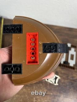 Vintage Lego Pirate Ship Hull Parts Brown Red Incomplete Skulls Eye