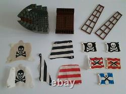 Vintage Lego Pirate Ship Parts Cloth Flags Sails, Other Flags, Boat Parts Ect