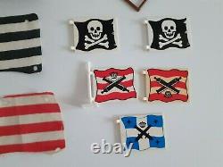 Vintage Lego Pirate Ship Parts Cloth Flags Sails, Other Flags, Boat Parts Ect