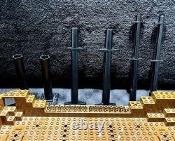 Vintage Lego Pirates 6285 Black Seas Barracuda Mast, Boat Hull, Anchor