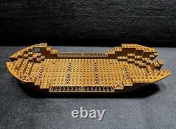 Vintage Lego Pirates 6285 Black Seas Barracuda Mast, Boat Hull, Anchor
