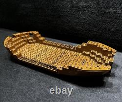 Vintage Lego Pirates 6285 Black Seas Barracuda Mast, Boat Hull, Anchor