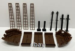 Vintage Lego Pirates 6285 Black Seas Barracuda Mast, Mast Rigging, Boat Hull
